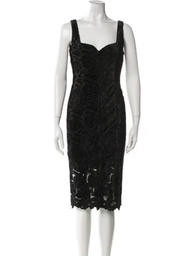 Pre-owned Generation Love Lace Pattern Knee-length Dress W/ Tags In Black