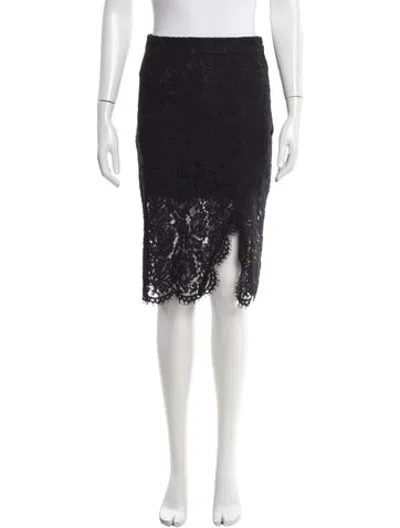 Pre-owned Generation Love Lace Pattern Midi Length Skirt W/ Tags In Black