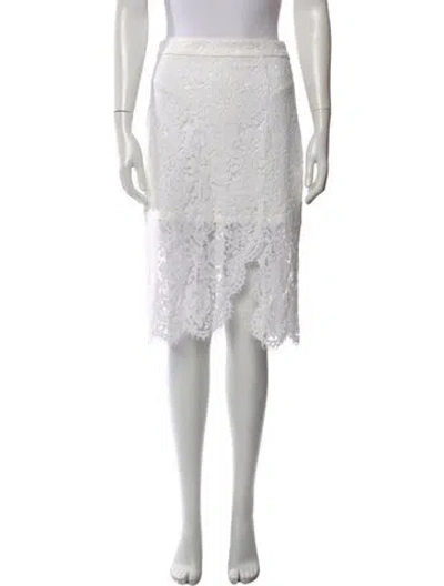 Pre-owned Generation Love Lace Pattern Midi Length Skirt W/ Tags In Blue