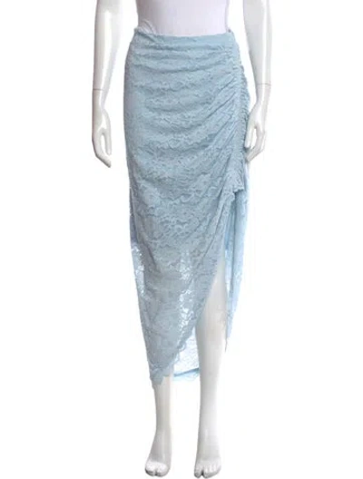 Pre-owned Generation Love Lace Pattern Midi Length Skirt W/ Tags In Blue