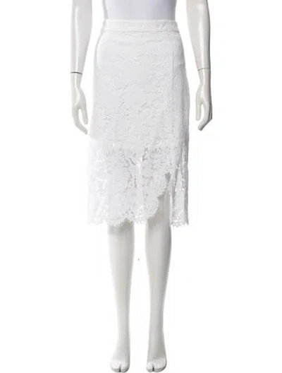 Pre-owned Generation Love Lace Pattern Midi Length Skirt W/ Tags In White