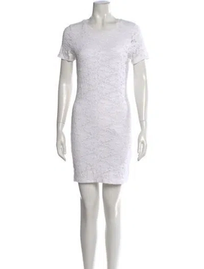 Pre-owned Generation Love Lace Pattern Mini Dress In Purple