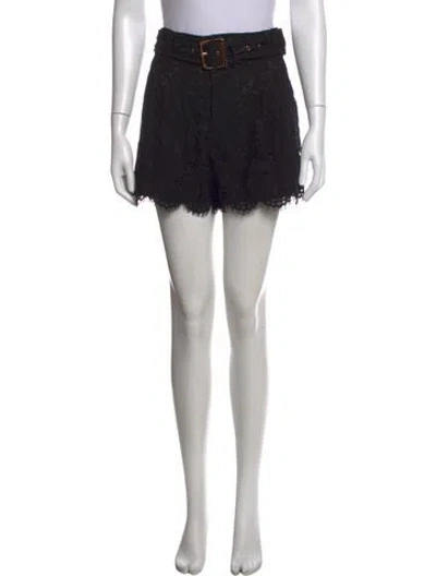 Pre-owned Generation Love Lace Pattern Mini Shorts In Black