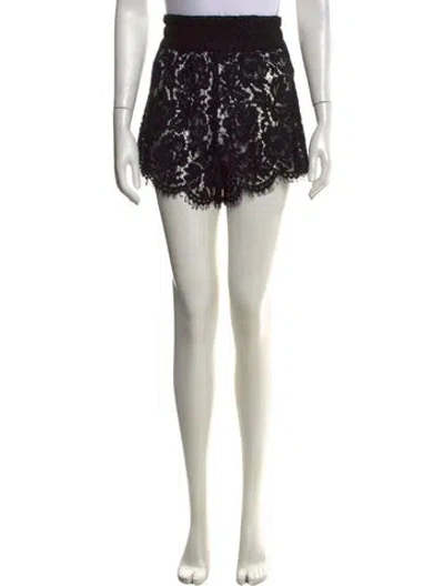 Pre-owned Generation Love Lace Pattern Mini Shorts In Black