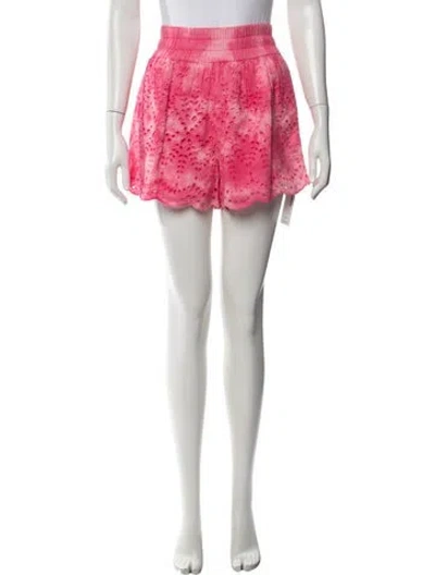 Pre-owned Generation Love Lace Pattern Mini Shorts In White