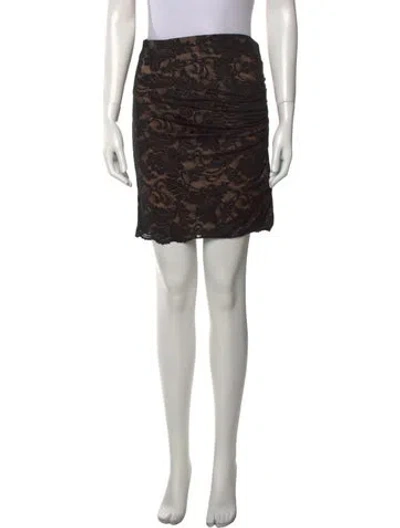 Pre-owned Generation Love Lace Pattern Mini Skirt W/ Tags In Black