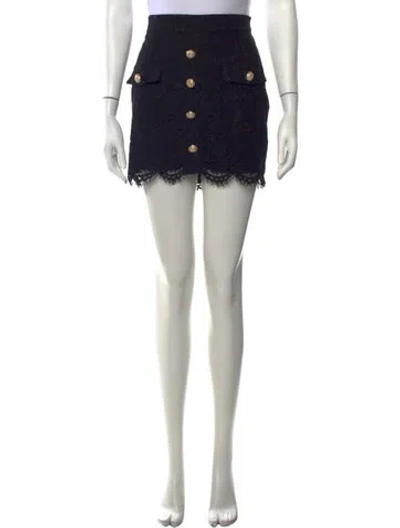 Pre-owned Generation Love Lace Pattern Mini Skirt W/ Tags In Black