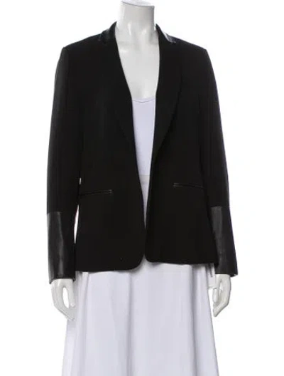 Pre-owned Generation Love Lamb Leather Blazer In Black