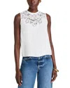 Generation Love Laurie Lace Combo Tank Top In White