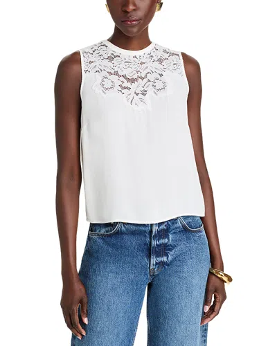 Generation Love Laurie Lace Combo Tank Top In White