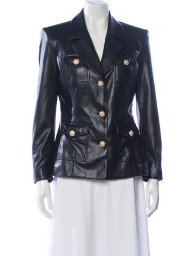 Pre-owned Generation Love Leather Blazer In Blue