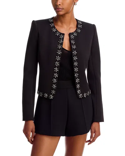 Generation Love Leonora Crystal Embellished Jacket In Black
