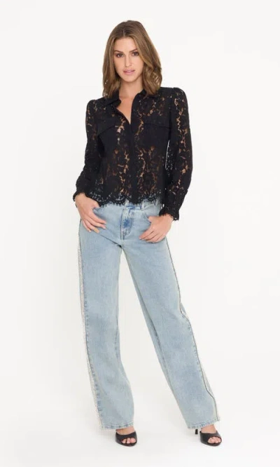 Generation Love Lina Lace Shirt In Black