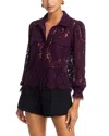 Generation Love Lina Lace Shirt Eggplant In Purple
