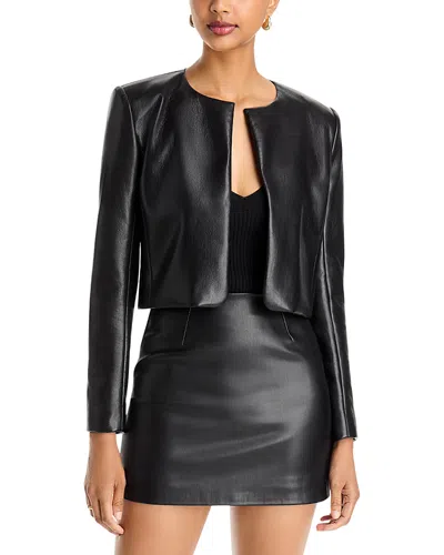 Generation Love Lindy Cropped Faux Leather Jacket In Multi