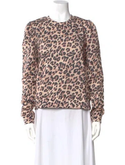 Pre-owned Generation Love Linen Animal Print Sweatshirt W/ Tags In Multi