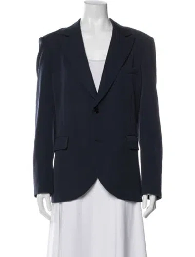 Pre-owned Generation Love Linen Blazer W/ Tags In Blue