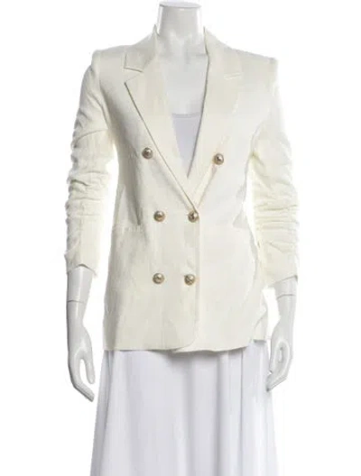 Pre-owned Generation Love Linen Blazer In White