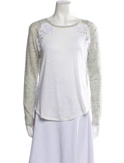 Pre-owned Generation Love Linen Colorblock Pattern T-shirt In Neutral