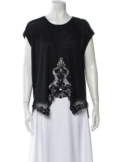 Pre-owned Generation Love Linen Lace Pattern Top In Multi
