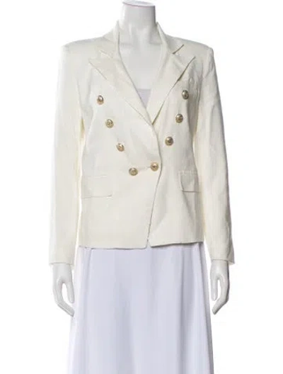 Pre-owned Generation Love Linen Striped Blazer In Neutral