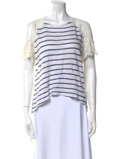 Pre-owned Generation Love Linen Striped T-shirt In Multi