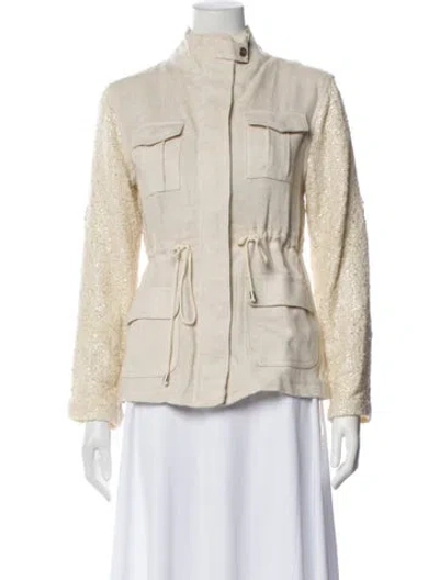 Pre-owned Generation Love Linen Utility Jacket In Neutral