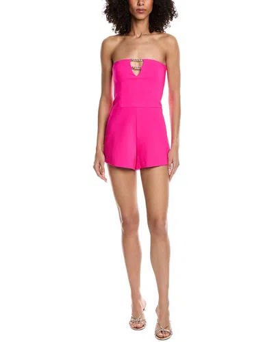Generation Love Brina Satin Strapless Romper In Pink