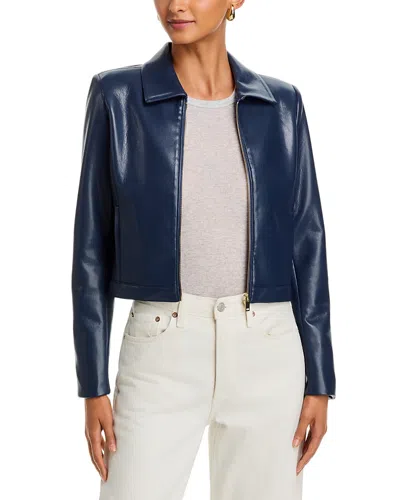 Generation Love Lola Faux Leather Jacket In Blue