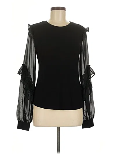 Pre-owned Generation Love Long Sleeve Blouse In Black