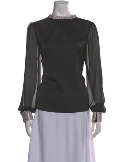 Pre-owned Generation Love Long Sleeve Blouse In Black