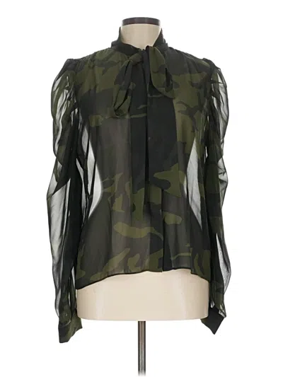 Pre-owned Generation Love Long Sleeve Blouse In Black