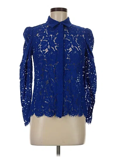 Pre-owned Generation Love Long Sleeve Blouse In Blue