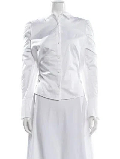 Pre-owned Generation Love Long Sleeve Button-up Top W/ Tags In White