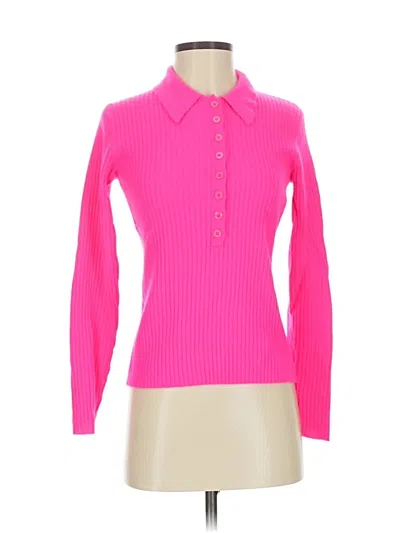 Pre-owned Generation Love Long Sleeve Polo Shirt In Pink