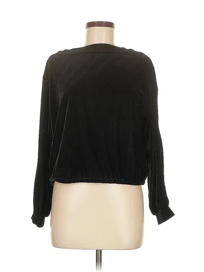 Pre-owned Generation Love Long Sleeve Top Black Boatneck Tops