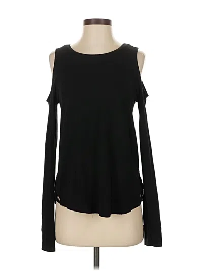 Pre-owned Generation Love Long Sleeve Top Black Cold Shoulder Neckline Tops