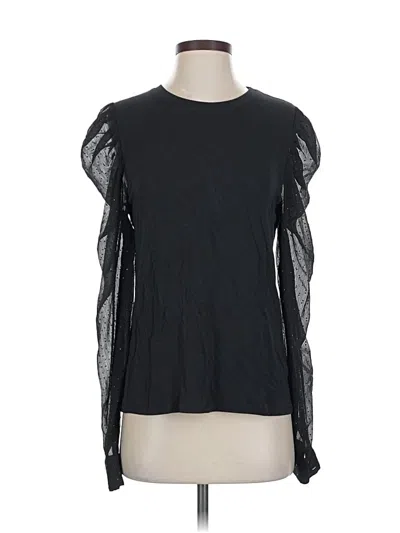 Pre-owned Generation Love Long Sleeve Top Black Crew Neck Tops