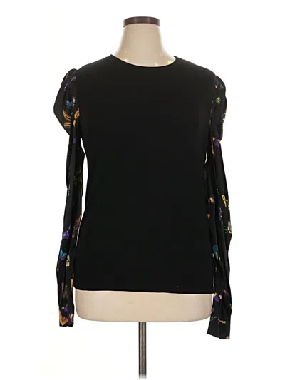 Pre-owned Generation Love Long Sleeve Top Black Crew Neck Tops