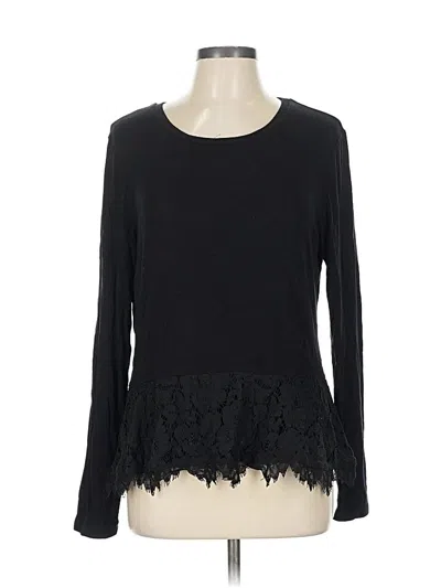 Pre-owned Generation Love Long Sleeve Top Black Sweetheart Neckline Tops