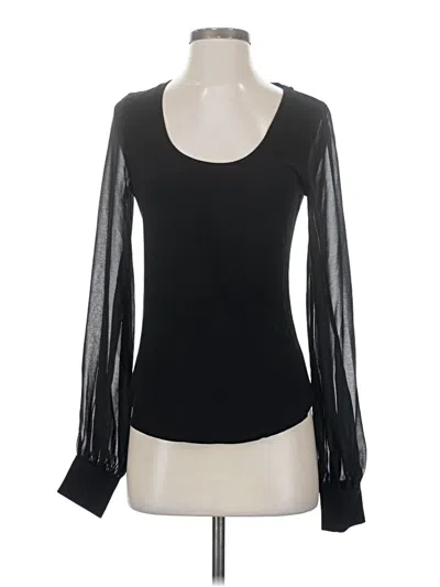 Pre-owned Generation Love Long Sleeve Top Black Sweetheart Neckline Tops