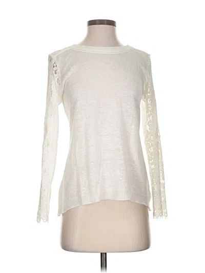 Pre-owned Generation Love Long Sleeve Top Ivory Boatneck Tops In White