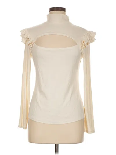 Pre-owned Generation Love Long Sleeve Top Ivory Turtleneck Tops In White