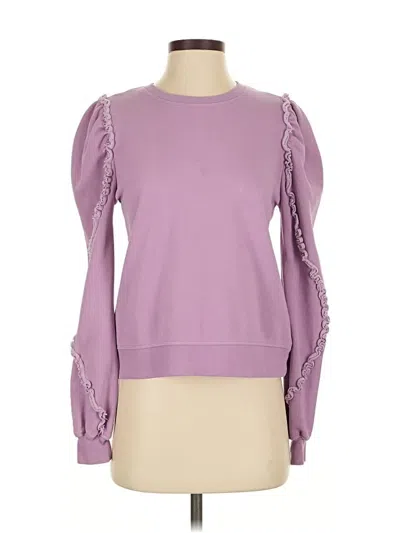 Pre-owned Generation Love Long Sleeve Top Purple Mock Neckline Tops