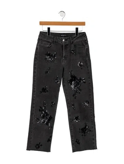 Pre-owned Generation Love Low-rise Straight Leg Jeans In Gray