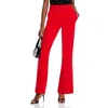 Generation Love Lucca Womens Crepe High Waist Flared Pants In Red