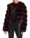 Generation Love Madison Faux Fur Jacket In Purple
