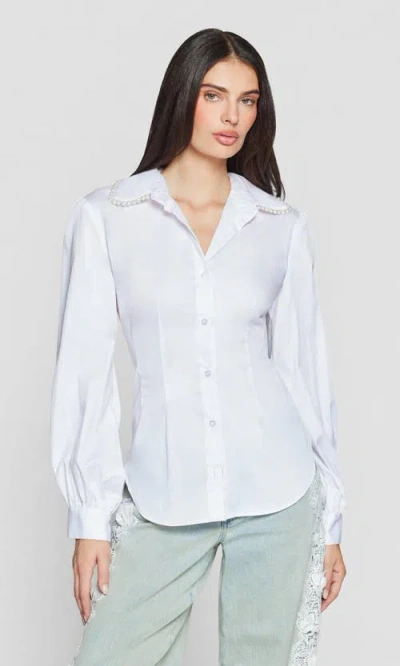 Generation Love Magnolia Pearl Poplin Shirt In White