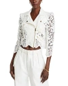 Generation Love Crawford 3d Lace Moto Jacket In White