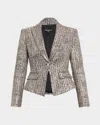 Generation Love Mara Tweed Blazer In Gray